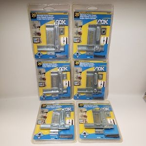 Set of 6 OOK Hillman Picture Perfect 4-Way Adjustable Picture Hanger hanging